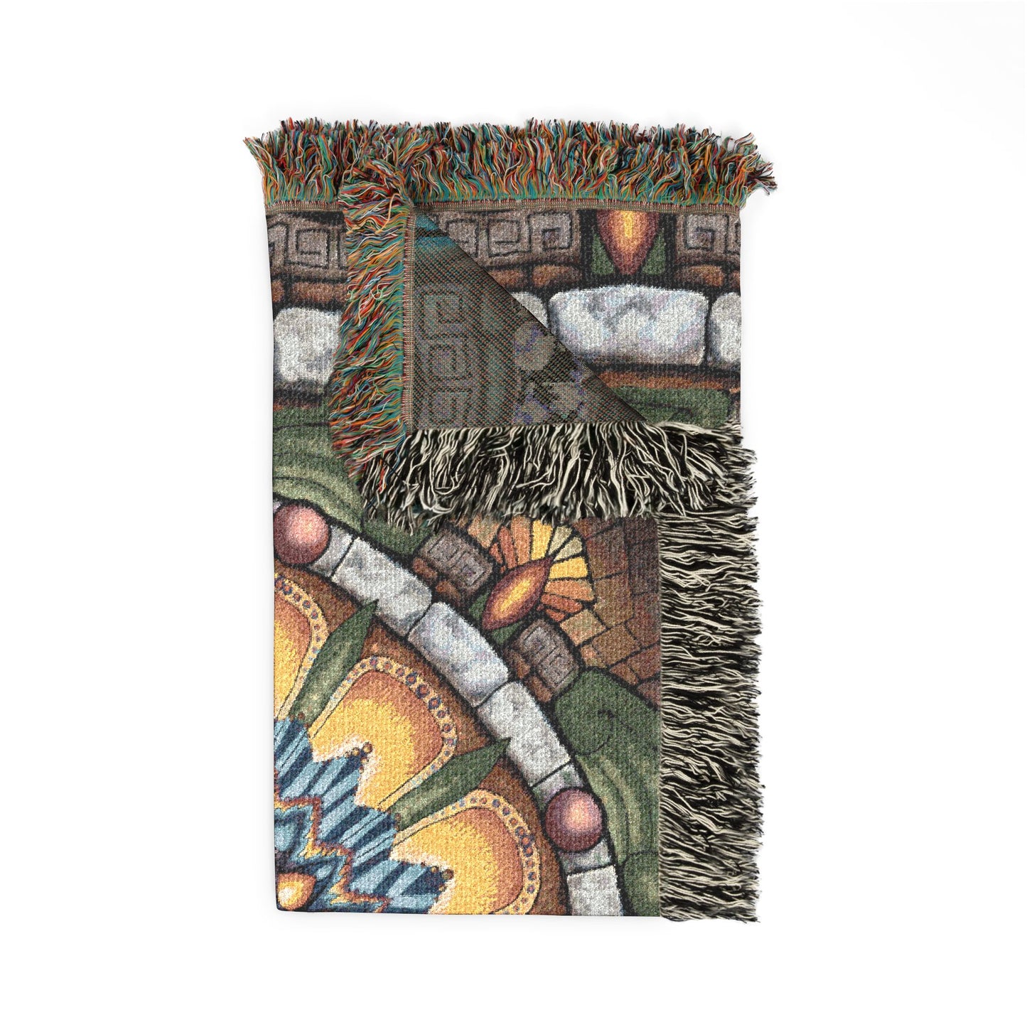 Pacio, Adam - Emerald Arrows Mandala - Woven Blanket
