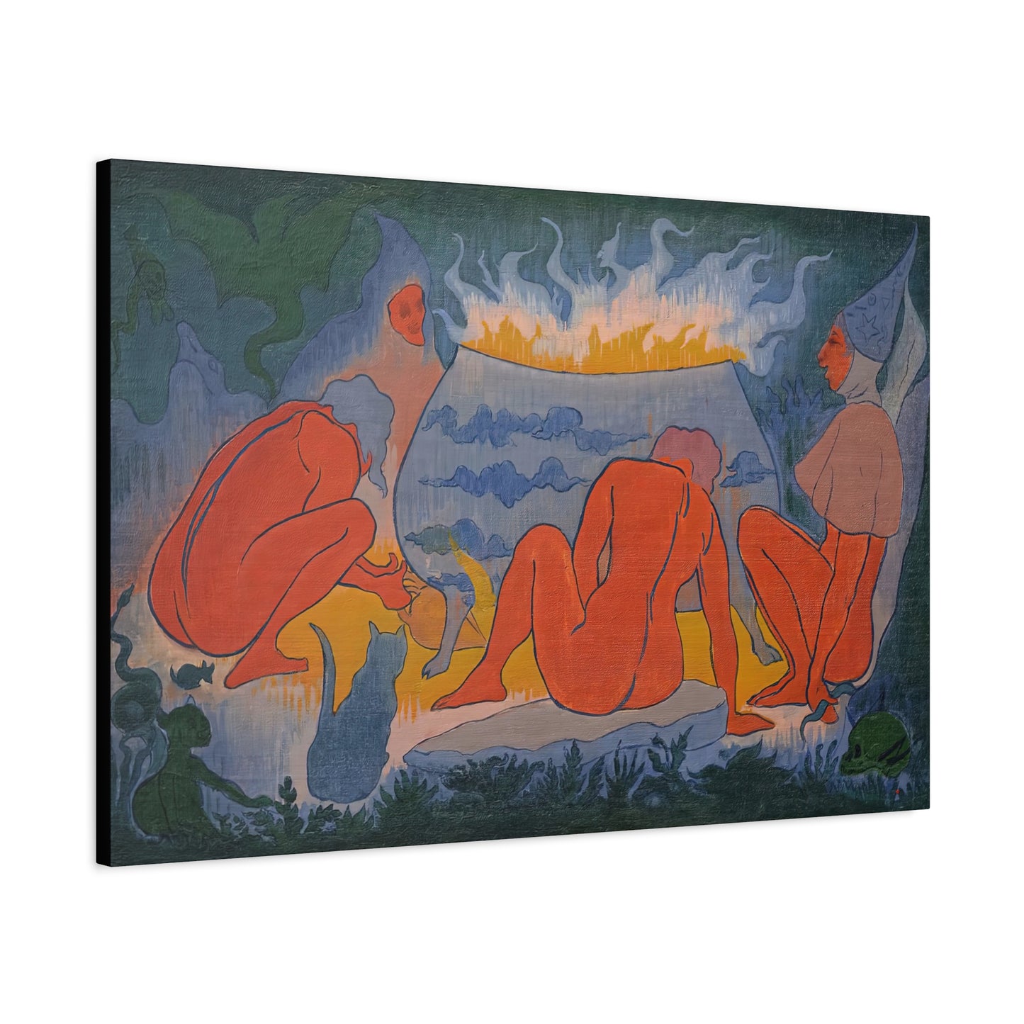 Ranson, Paul - Witches Around the Fire (1891) - Canvas Block, unframed