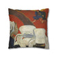 Gauguin, Paul - Vision of the Sermon (Jacob Wrestling with the Angel) (1888) - Suede Square Pillowcase