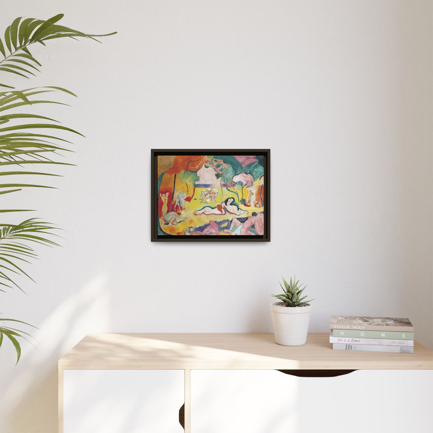 Matisse, Henri - The Joy of Life (1905) - Matte Canvas, Framed