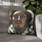 Courbet, Gustave - The Desperate Man (1843) - Suede Square Pillowcase