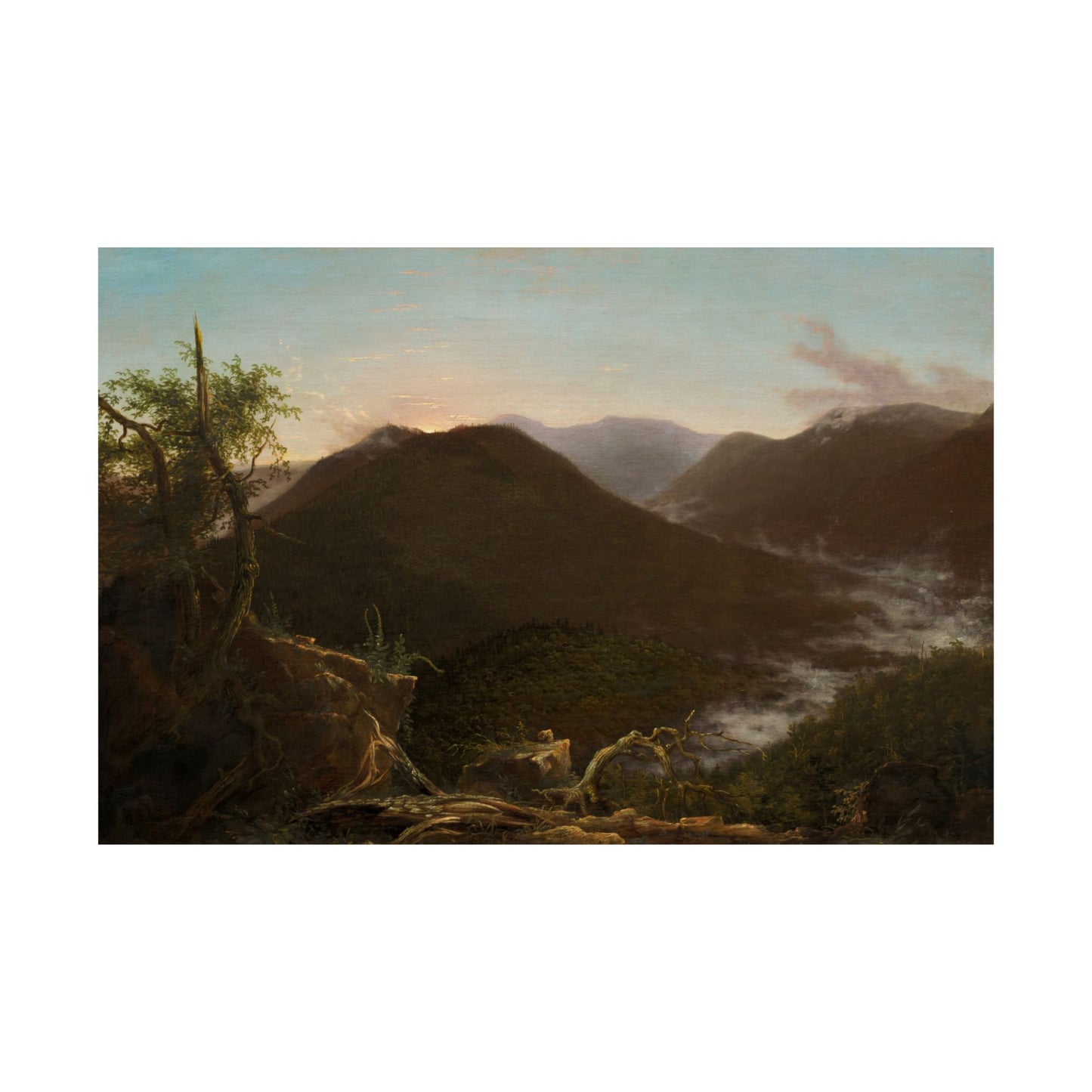 Cole. Thomas - Sunrise in the Catskills (1826) - Satin Posters