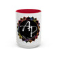 AdamPacio.com - Black Logo - Colorful Accent Mugs