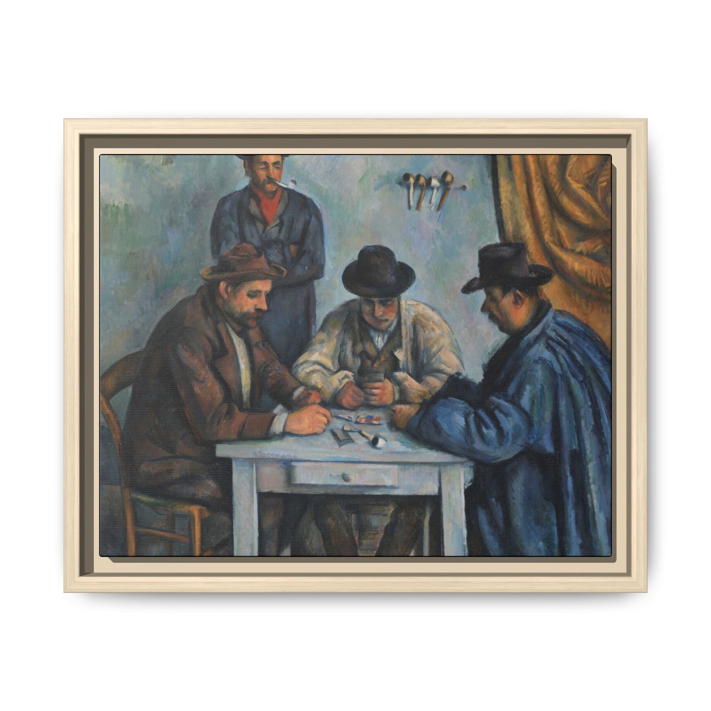 Cézanne, Paul - The Card Players (1892) - Matte Canvas, Framed