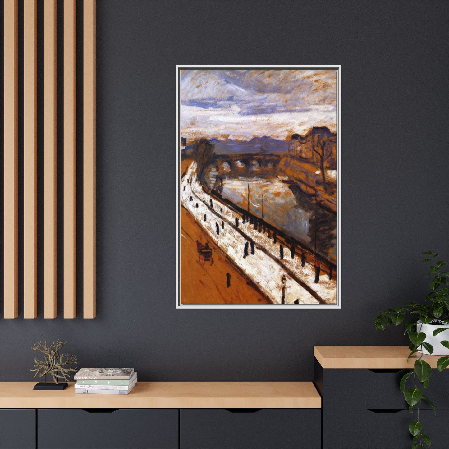 Marquet, Albert - Quai des Grands-Augustins (1905) - Matte Canvas, Framed