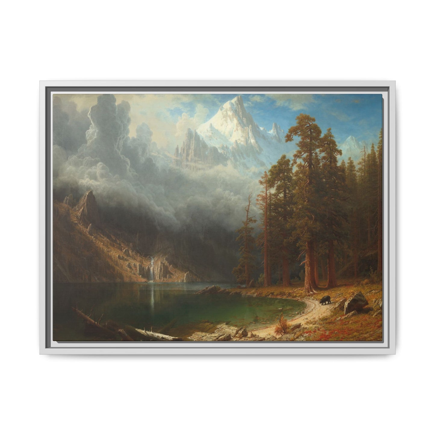Bierstadt, Albert - Mount Corcoran (1877) - Matte Canvas, Framed