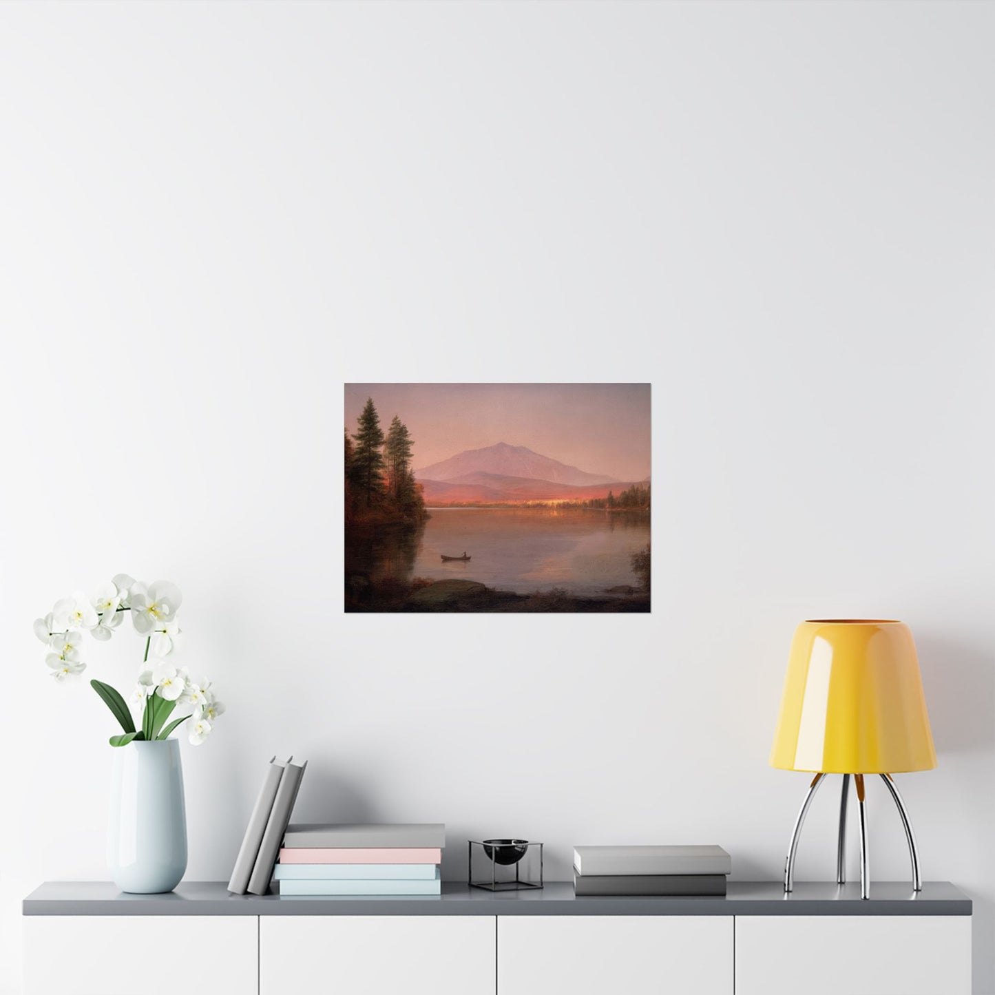 Church, Frederic Edwin - Mount Katahdin from Millinocket Camp (1891) - Satin Posters