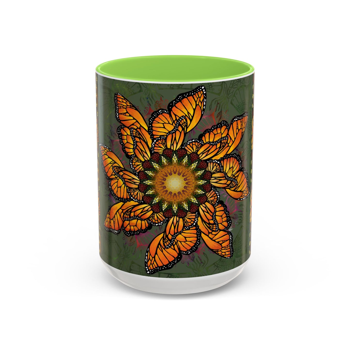 Pacio, Adam - Monarch Butterfly Mandala - Colorful Accent Mugs