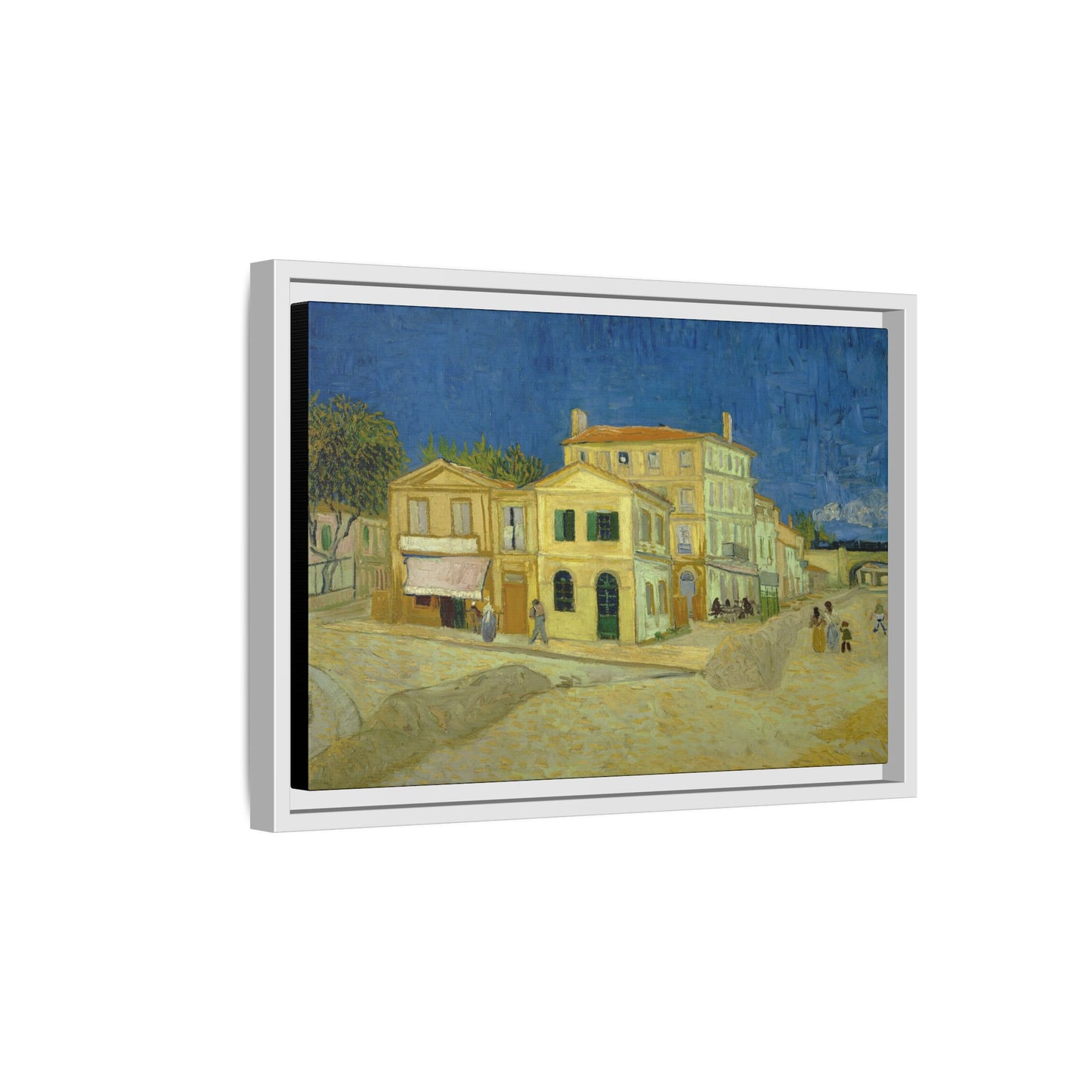 Van Gogh, Vincent - The Yellow House (1888) - Matte Canvas, Framed