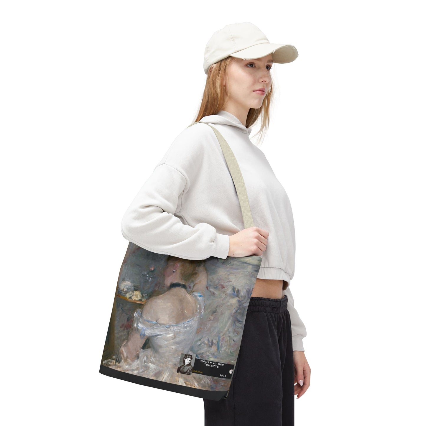 Morisot, Berthe - Woman at Her Toilette (1880) - Tote Bag