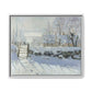 Monet, Claude - The Magpie (1868) - Matte Canvas, Framed