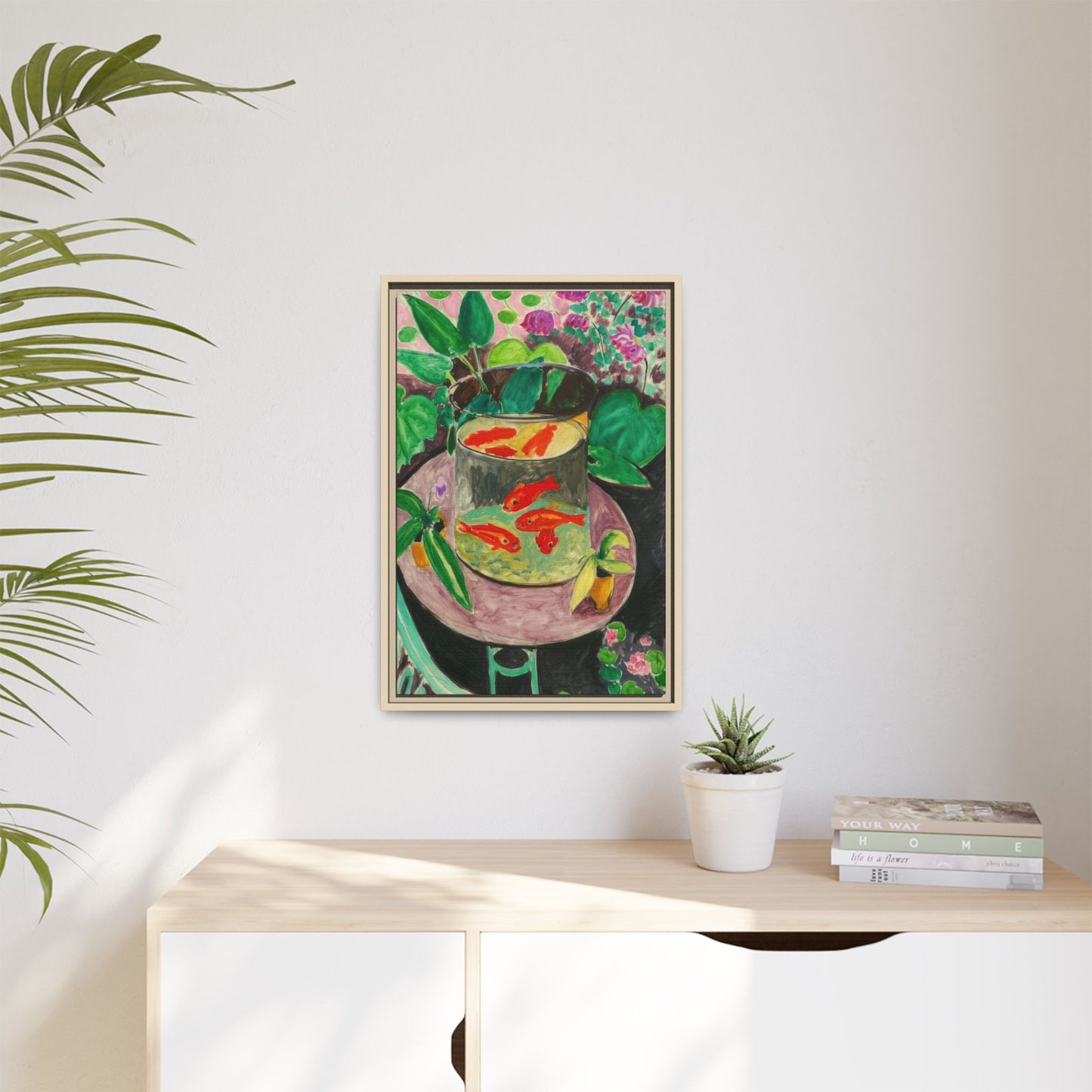 Matisse, Henri - The Goldfish (1912) - Matte Canvas, Framed