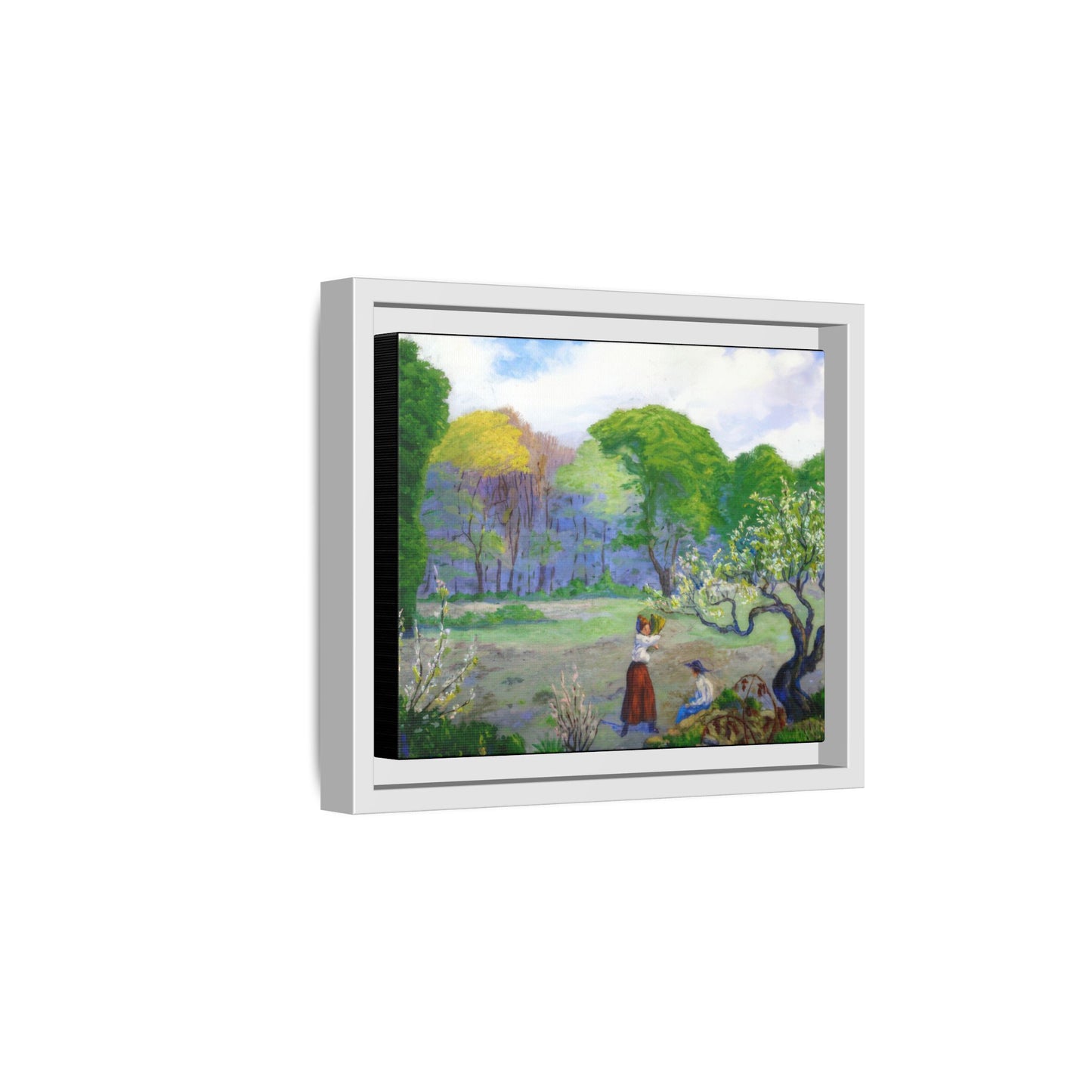 Ranson, Paul - Picking Flowers (1890) - Matte Canvas, Framed