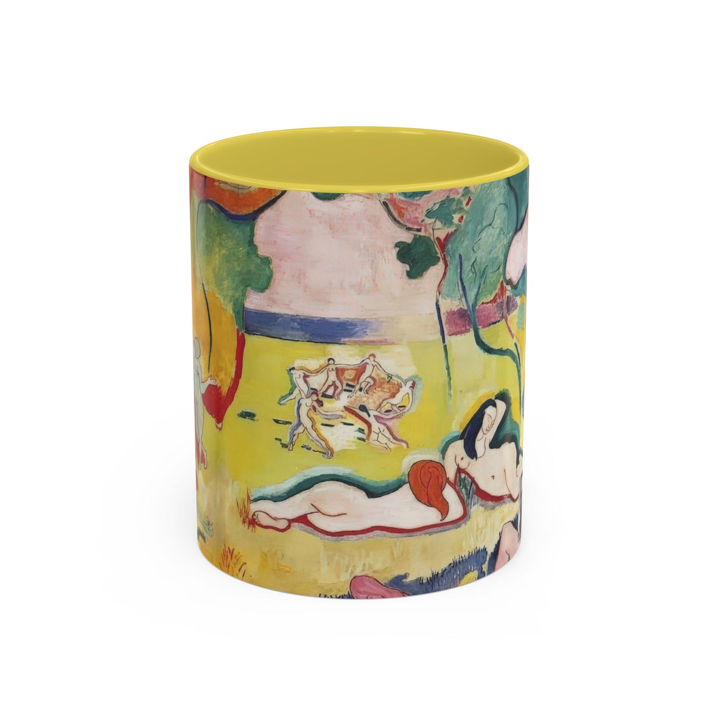 Matisse, Henri - The Joy of Life (1905) - Colorful Accent Mugs
