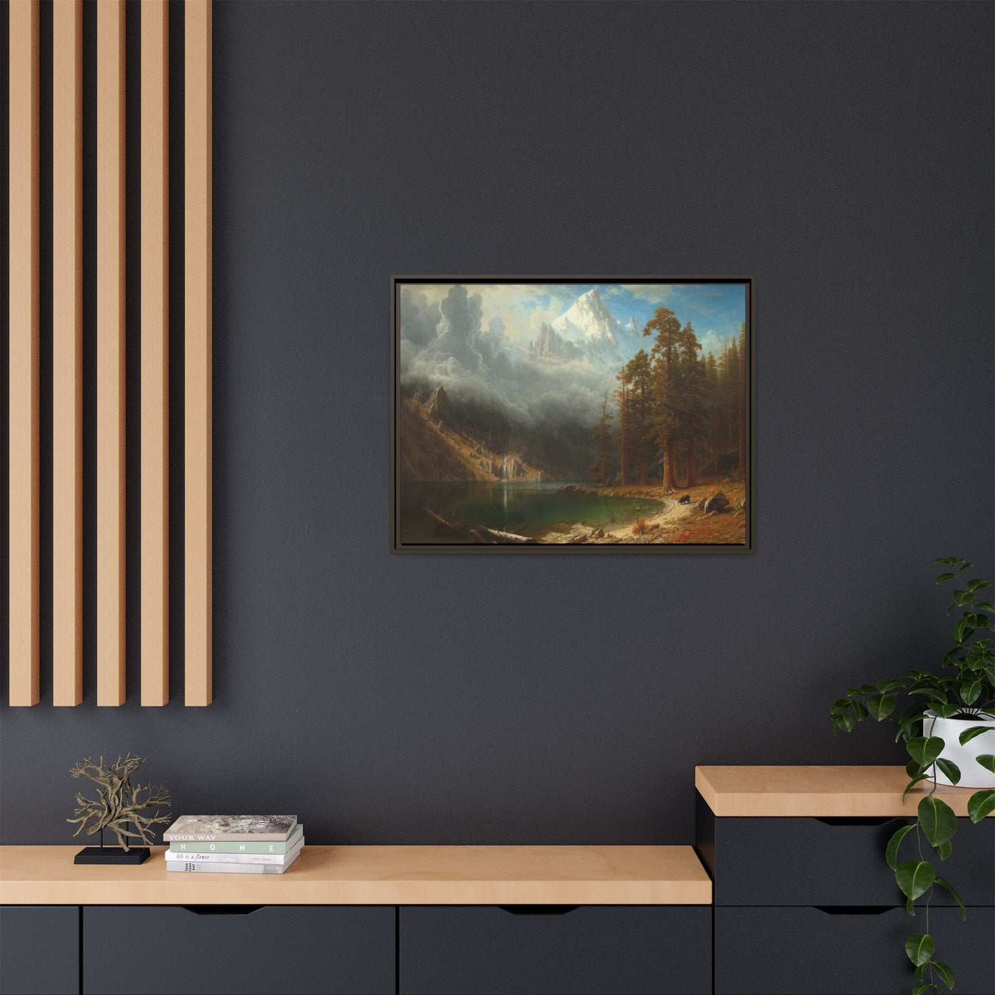 Bierstadt, Albert - Mount Corcoran (1877) - Matte Canvas, Framed