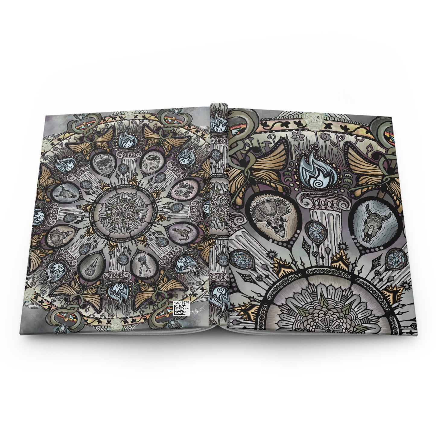 Pacio, Adam - Memento Mori Mandala - Hardcover Journal Matte