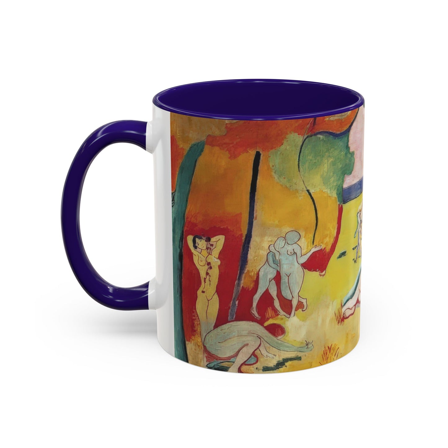 Matisse, Henri - The Joy of Life (1905) - Colorful Accent Mugs
