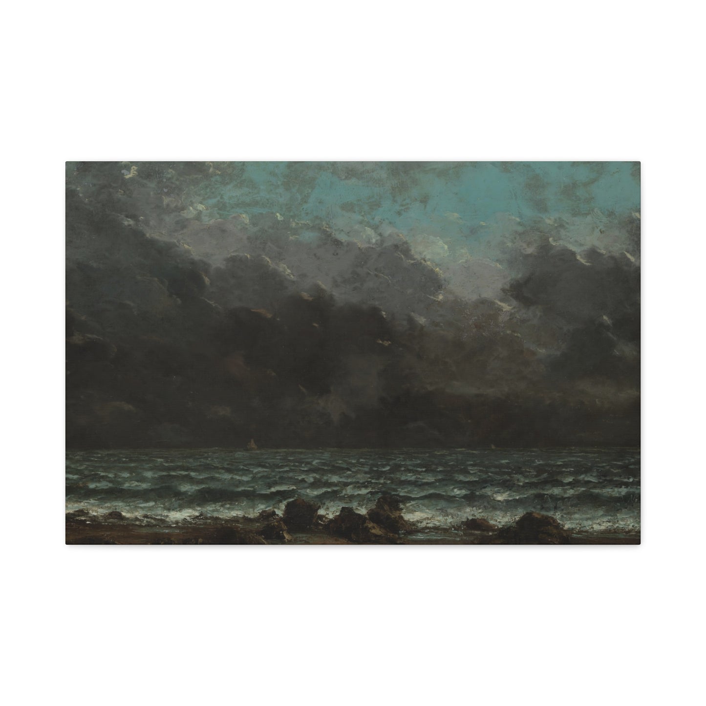 Courbet, Gustave - The Sea (1865) - Canvas Block, unframed