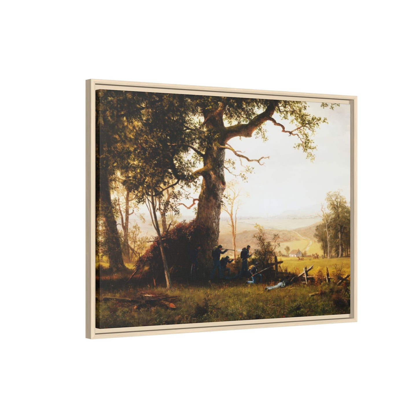 Bierstadt, Albert -  Guerrilla Warfare (1861) - Matte Canvas, Framed