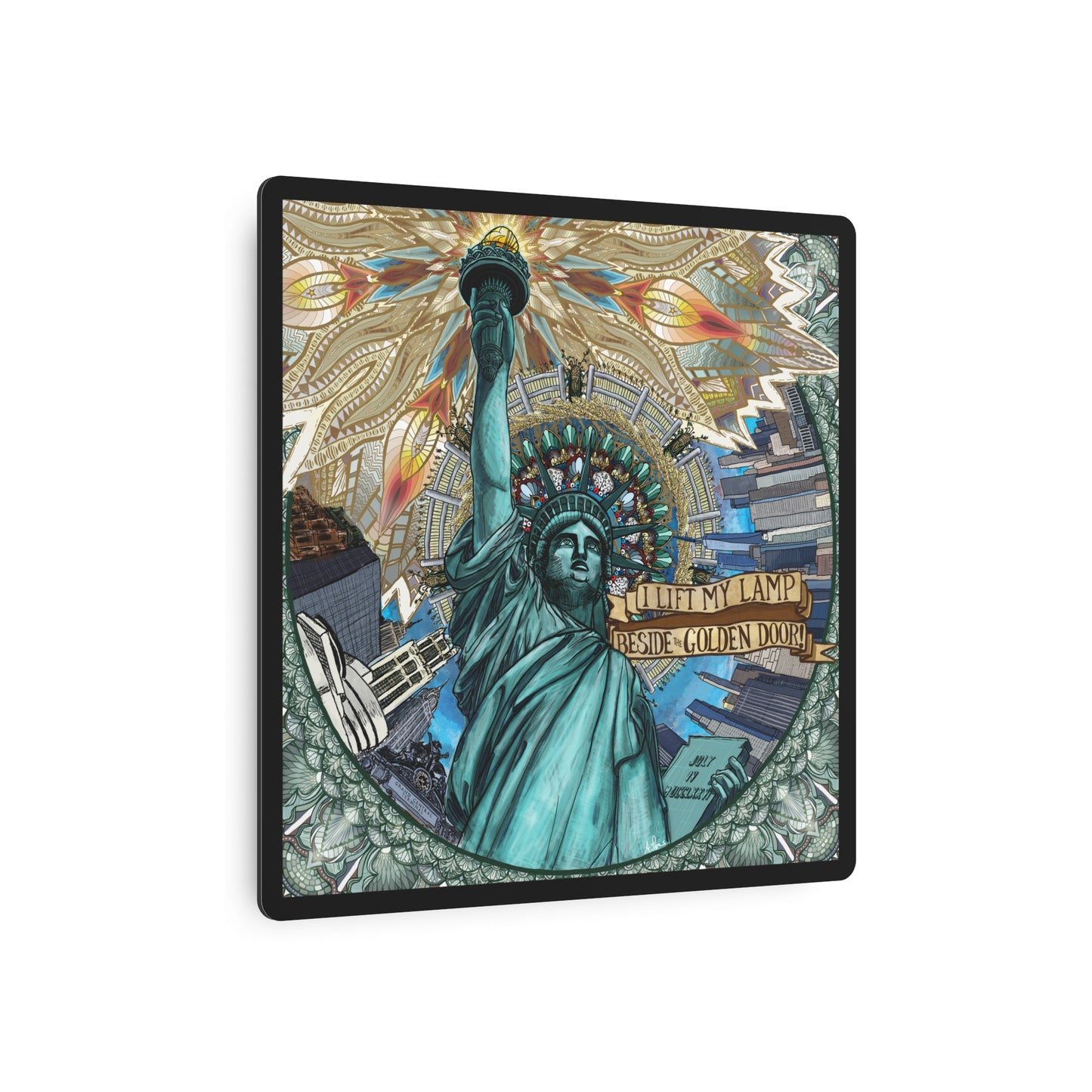Liberty Mandala - Metal Sign