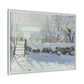 Monet, Claude - The Magpie (1868) - Matte Canvas, Framed