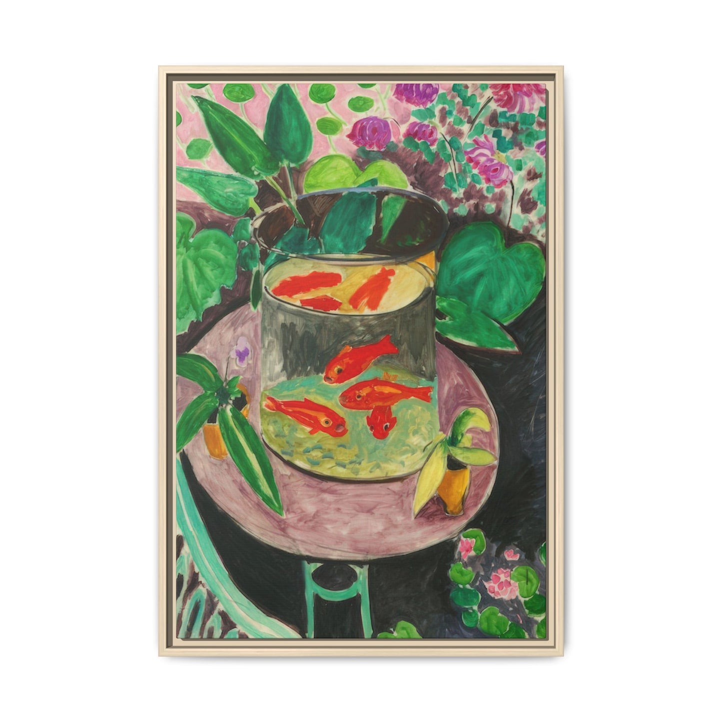Matisse, Henri - The Goldfish (1912) - Matte Canvas, Framed