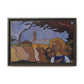 Filiger, Charles - Virgin and Two Angels (1895) - Matte Canvas, Framed