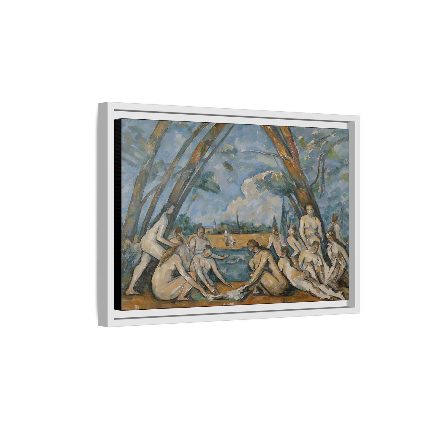 Cézanne, Paul - The Large Bathers (1906) - Matte Canvas, Framed