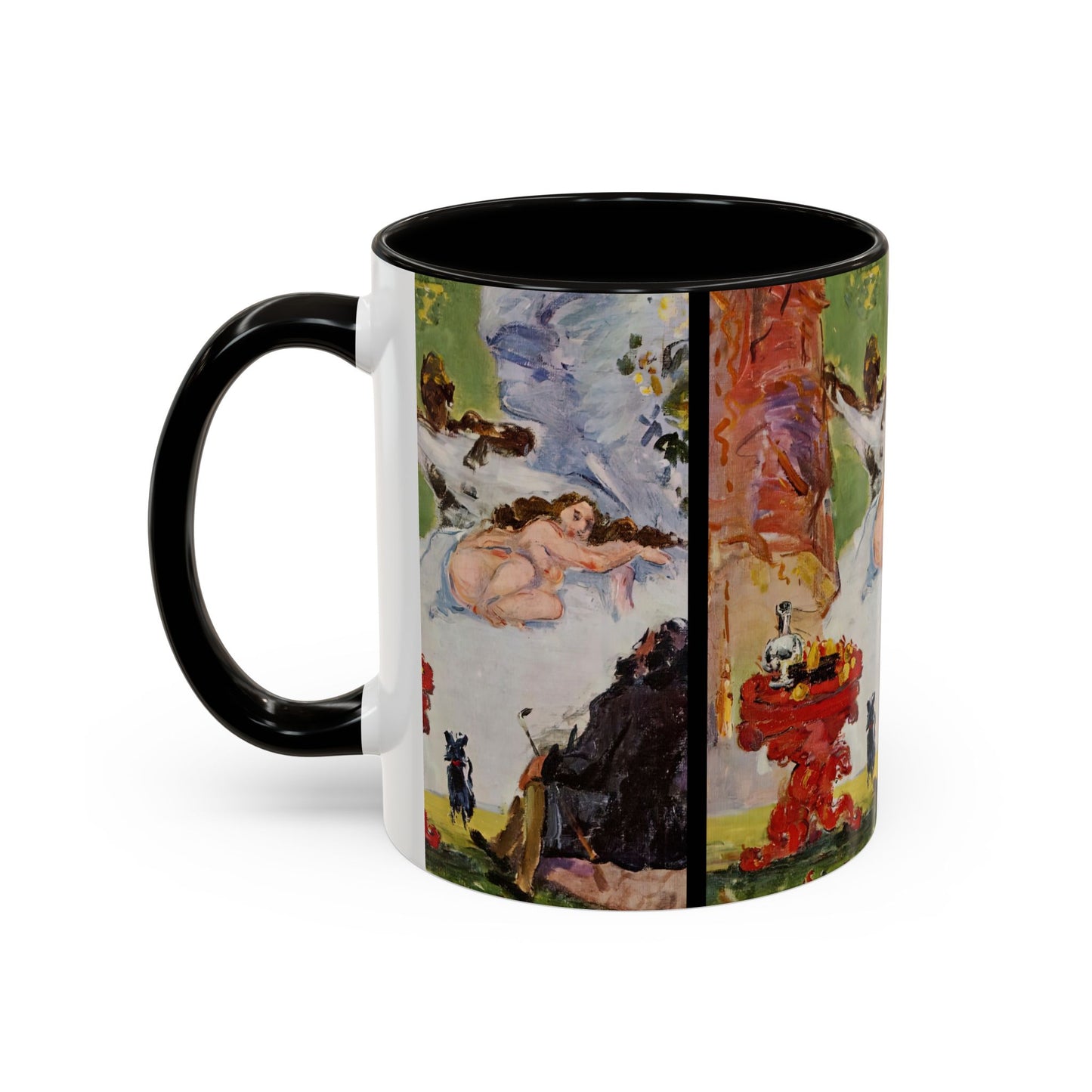 Cézanne, Paul - A Modern Olympia (1874) - Colorful Accent Mugs