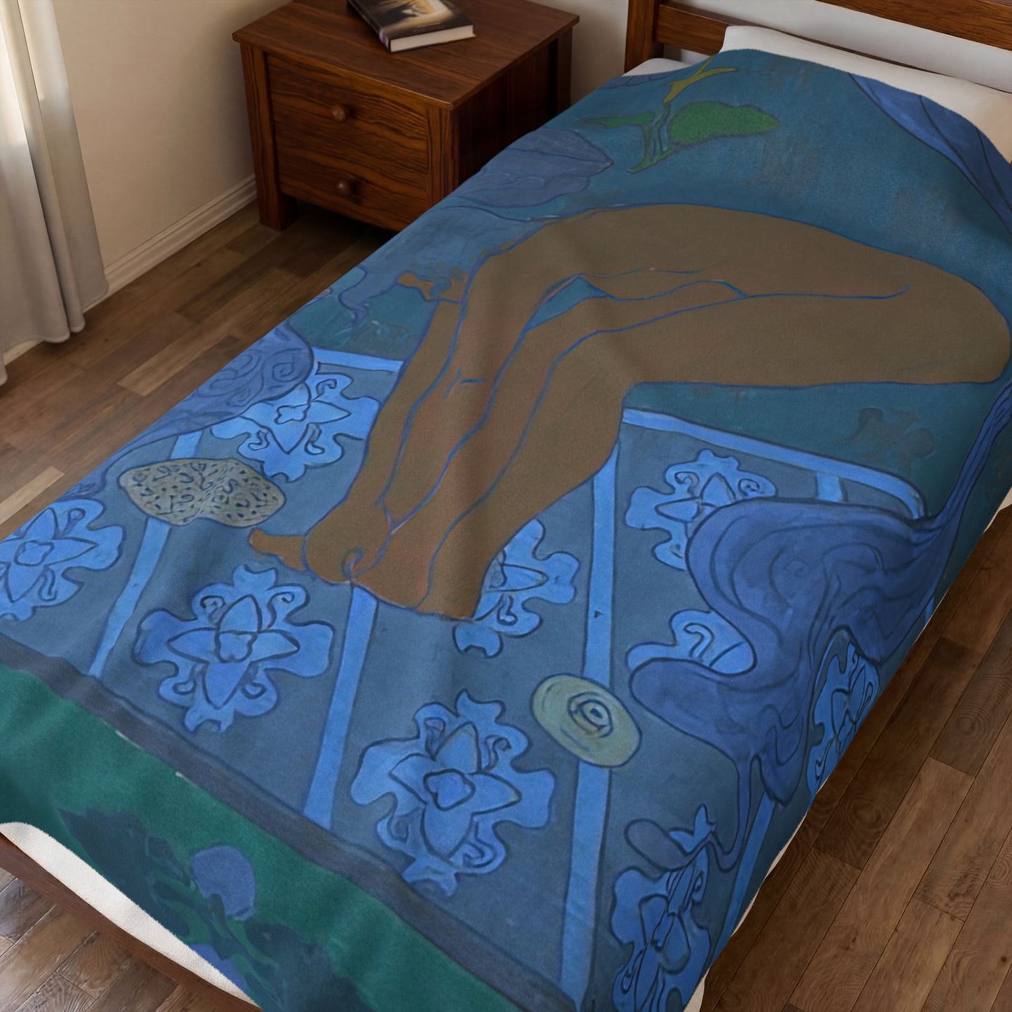 Ranson, Paul - The Blue Bather (1891) - Velveteen Plush Blanket