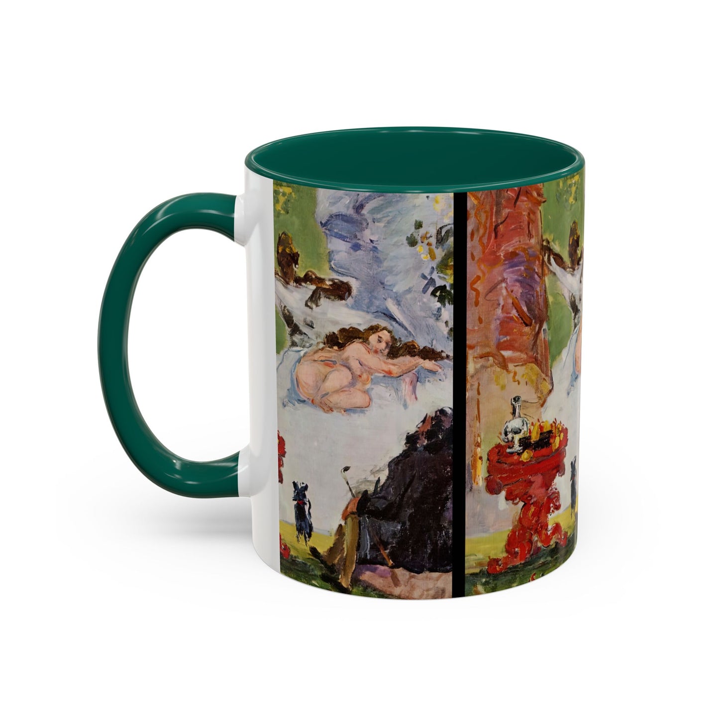 Cézanne, Paul - A Modern Olympia (1874) - Colorful Accent Mugs