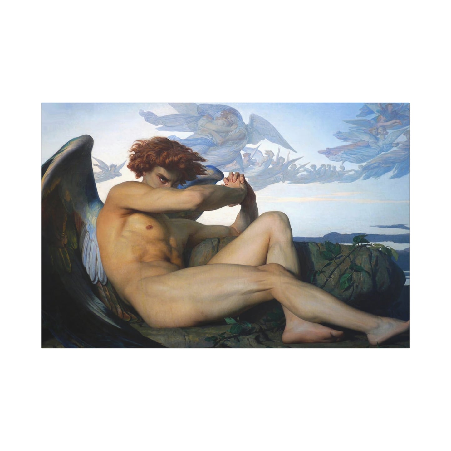 Cabanel, Alexandre - The Fallen Angel (1847) - Canvas Block, unframed