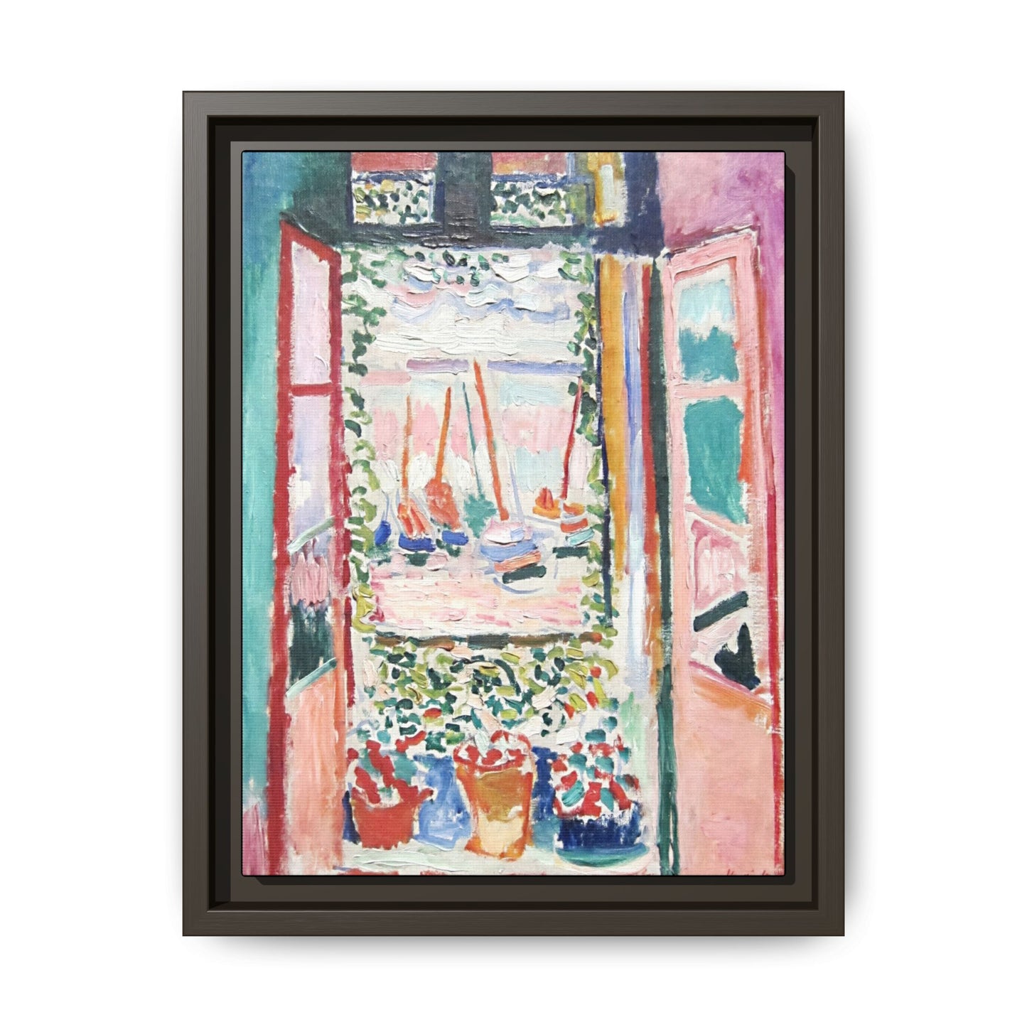 Matisse, Henri - Open Window, Collioure (1905) - Matte Canvas, Framed