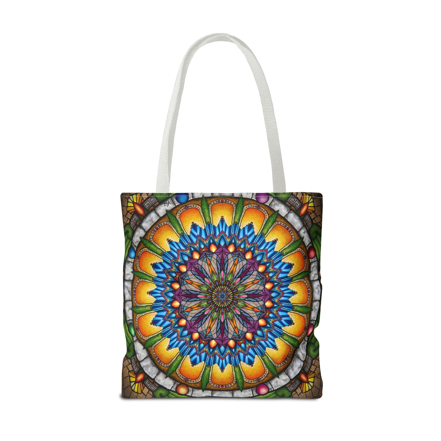 Pacio, Adam - Emerald Arrows Mandala - Tote Bag