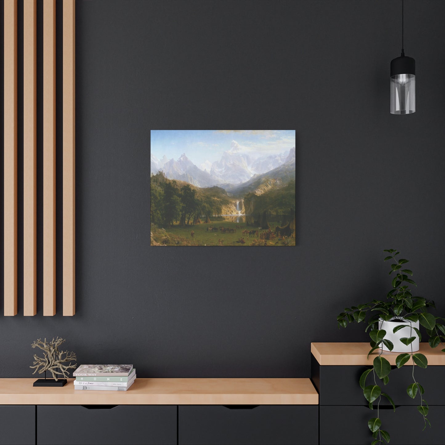 Bierstadt, Albert - The Rocky Mountains, Lander’s Peak (1863) - Canvas Block, unframed