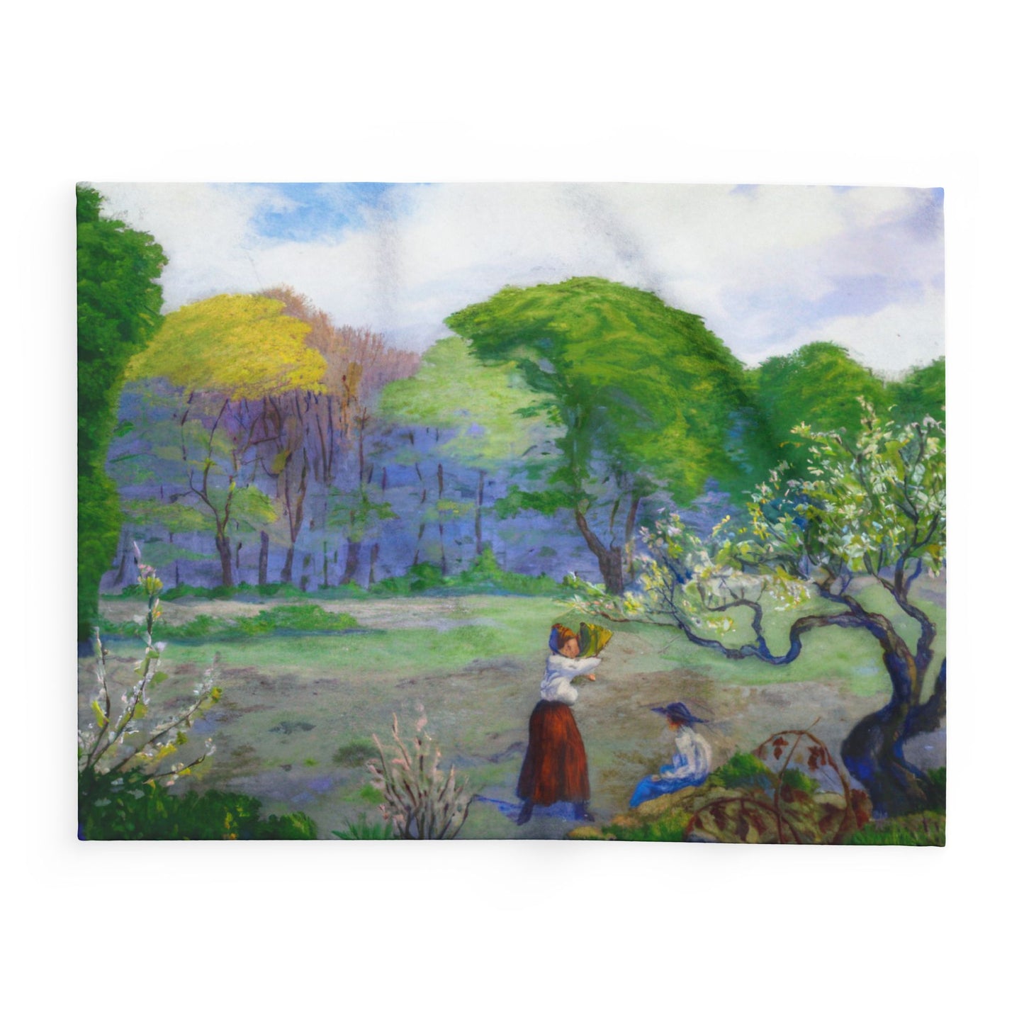 Ranson, Paul - Picking Flowers (1890) - Arctic Fleece Blanket