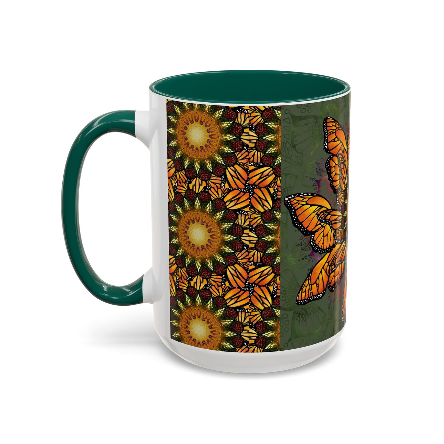 Pacio, Adam - Monarch Butterfly Mandala - Colorful Accent Mugs