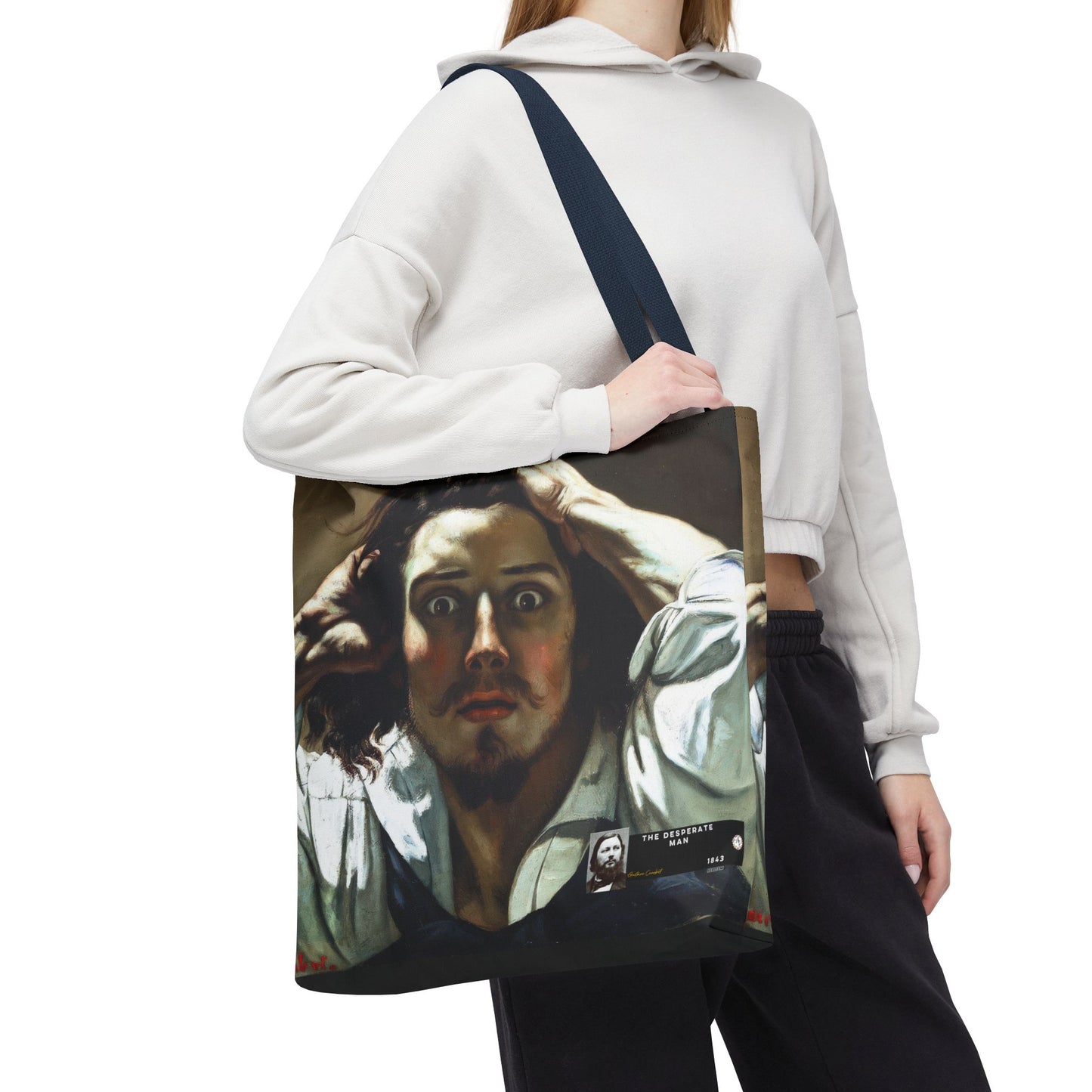 Courbet, Gustave - The Desperate Man (1843) - Tote Bag