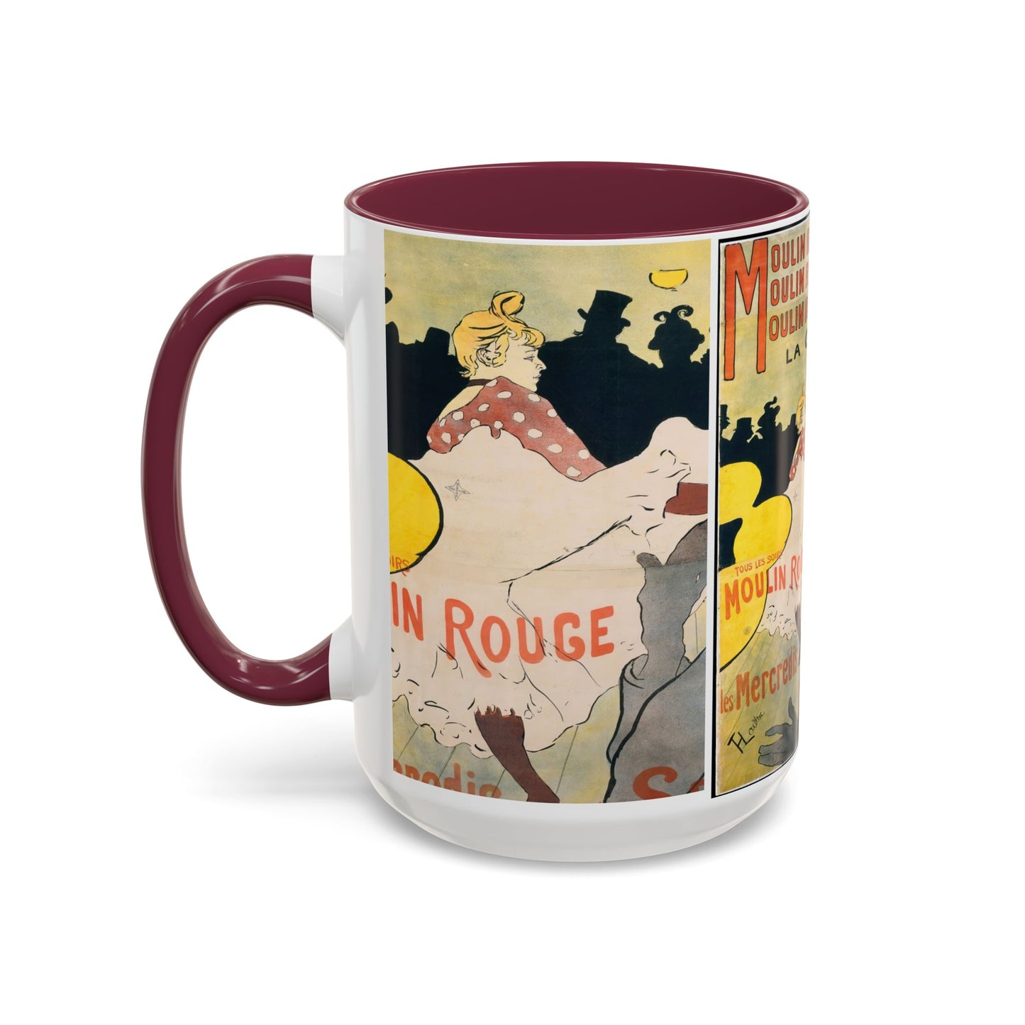 Toulouse-Lautrec, Henri - Moulin Rouge - La Goulue (1891) - Colorful Accent Mugs