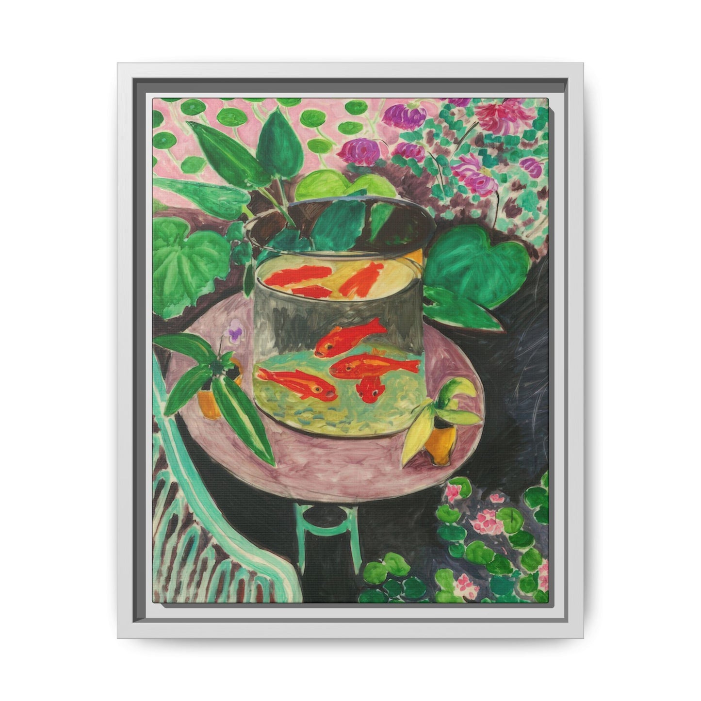 Matisse, Henri - The Goldfish (1912) - Matte Canvas, Framed