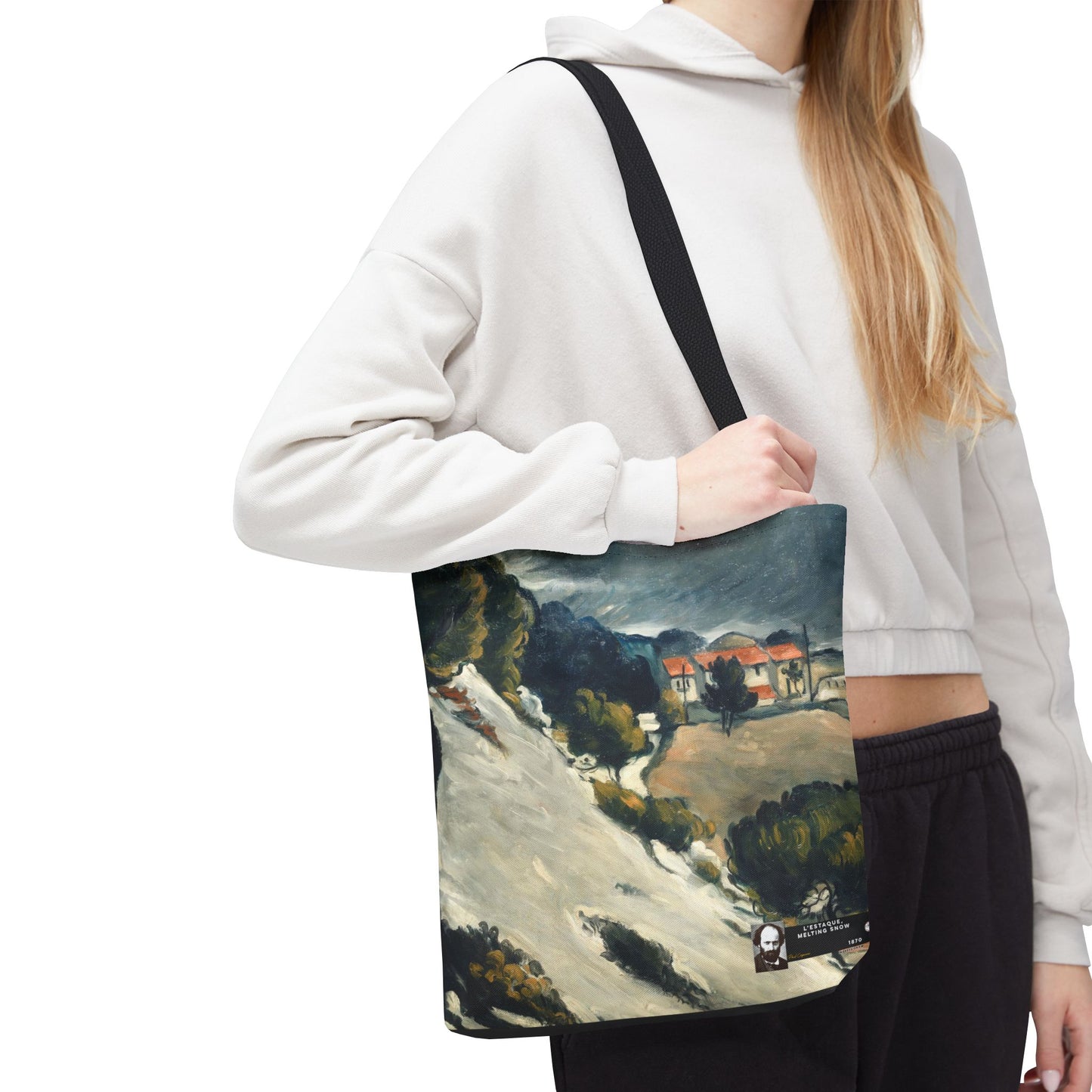 Cézanne, Paul - L’Estaque, Melting Snow (1870) - Tote Bag