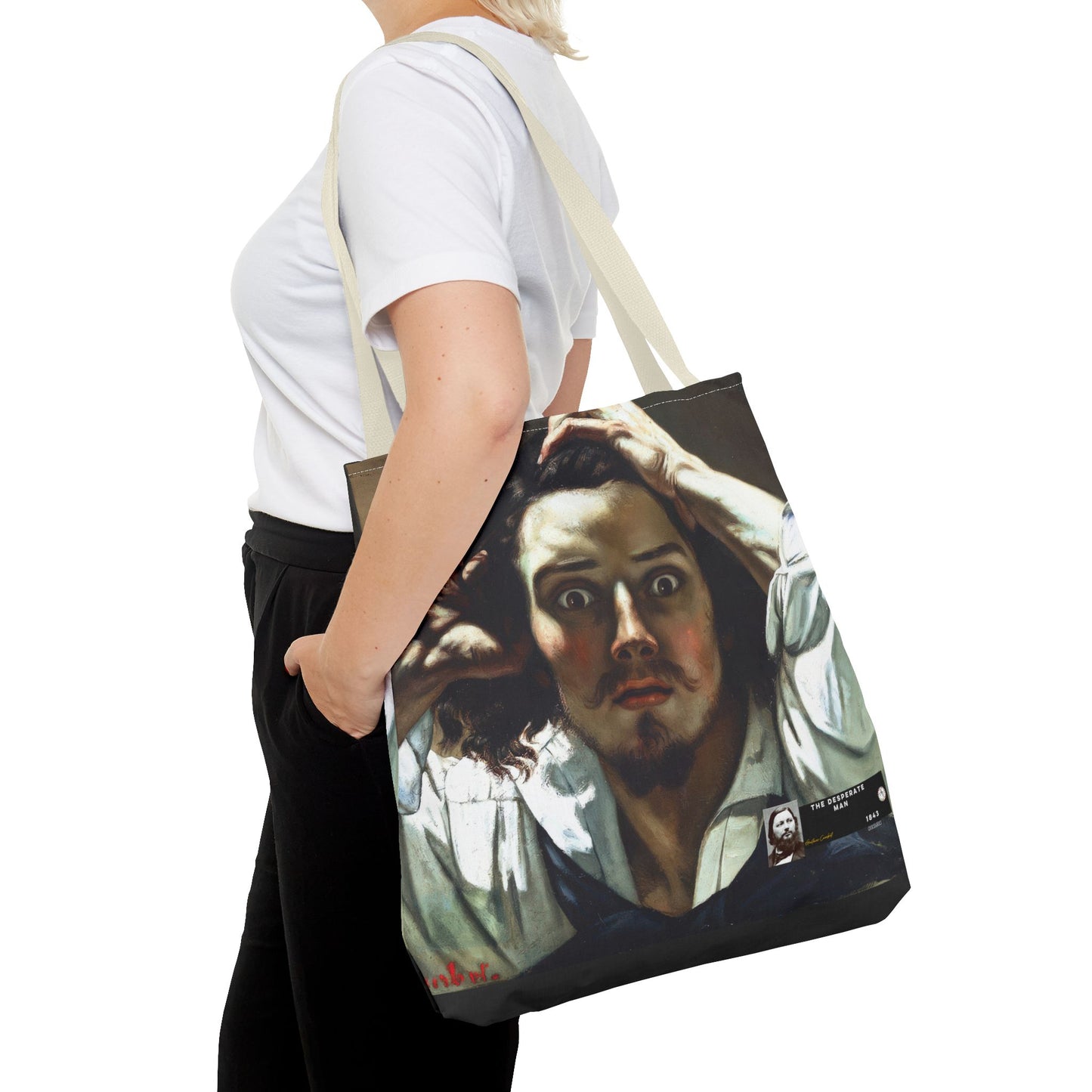 Courbet, Gustave - The Desperate Man (1843) - Tote Bag