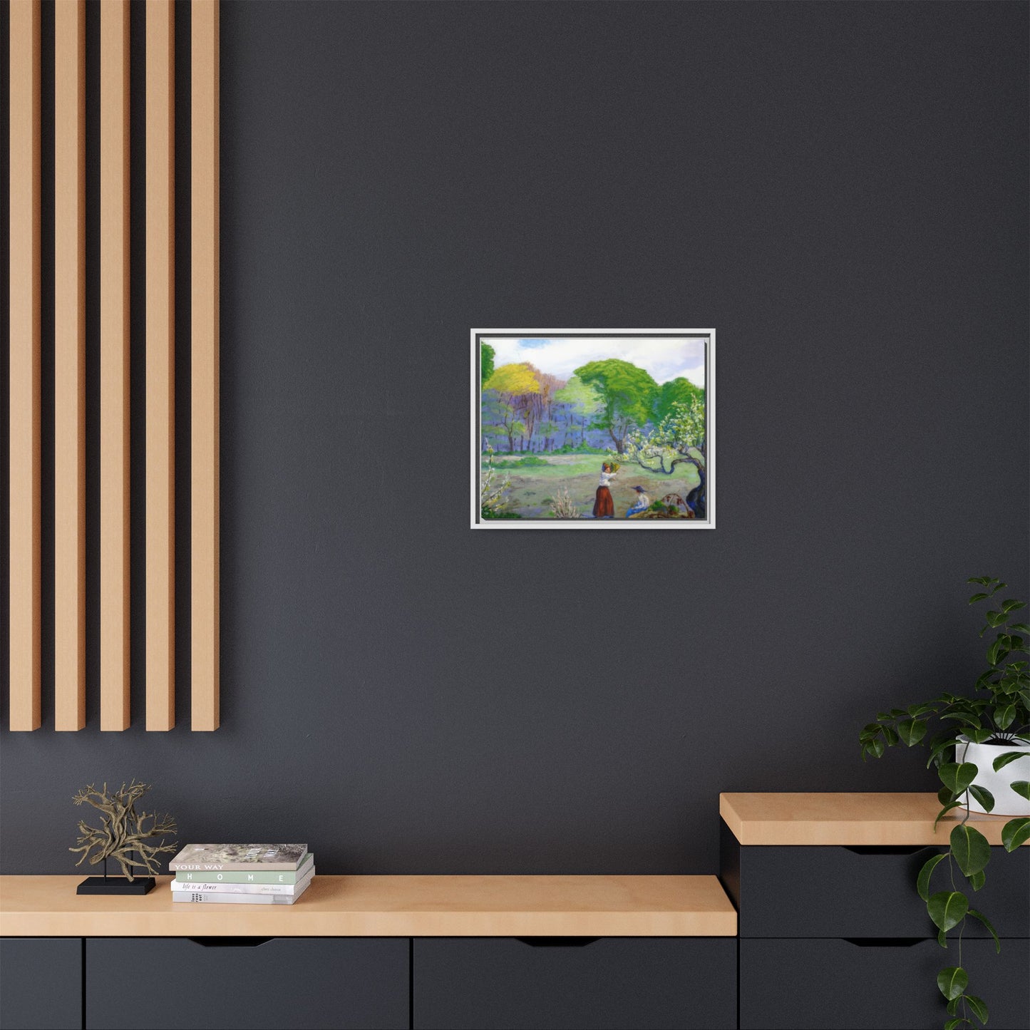 Ranson, Paul - Picking Flowers (1890) - Matte Canvas, Framed