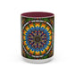 Pacio, Adam - Emerald Arrows Mandala - Colorful Accent Mugs