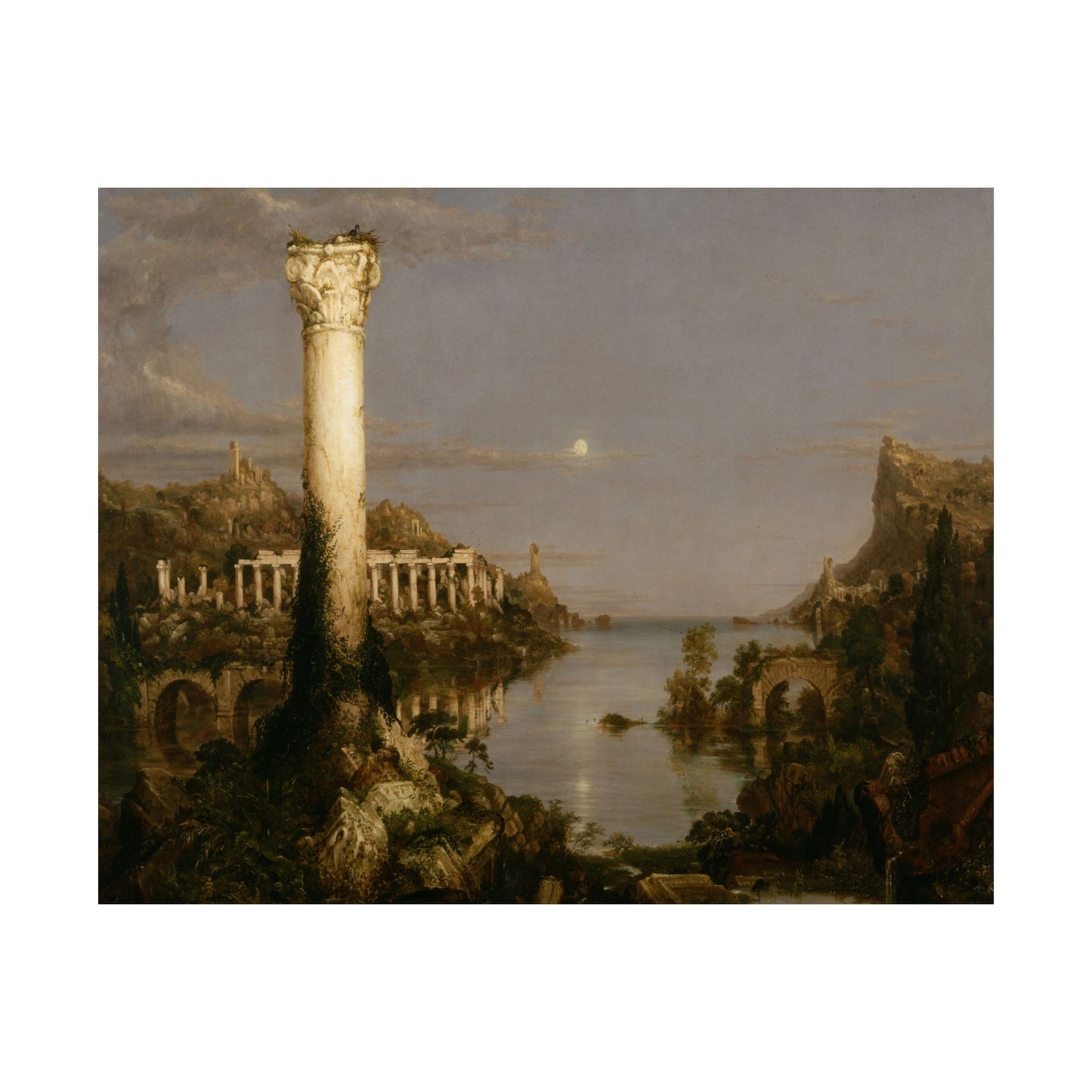 Cole. Thomas - The Course of Empire: Desolation (1836) - Satin Posters