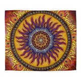 Solar Disc Mandala - Microfiber Duvet Cover