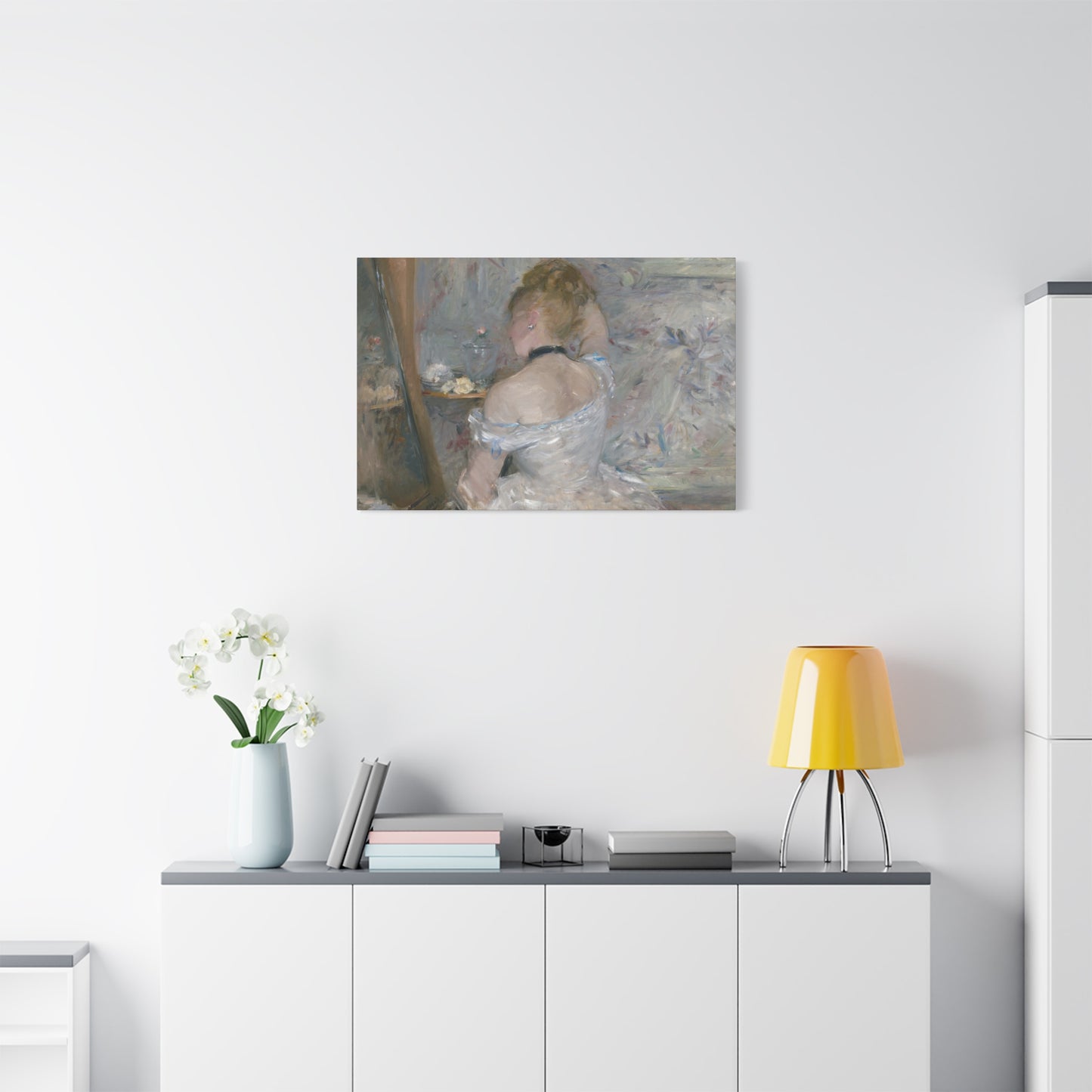 Morisot, Berthe - Woman at Her Toilette (1880) - Canvas Block, unframed