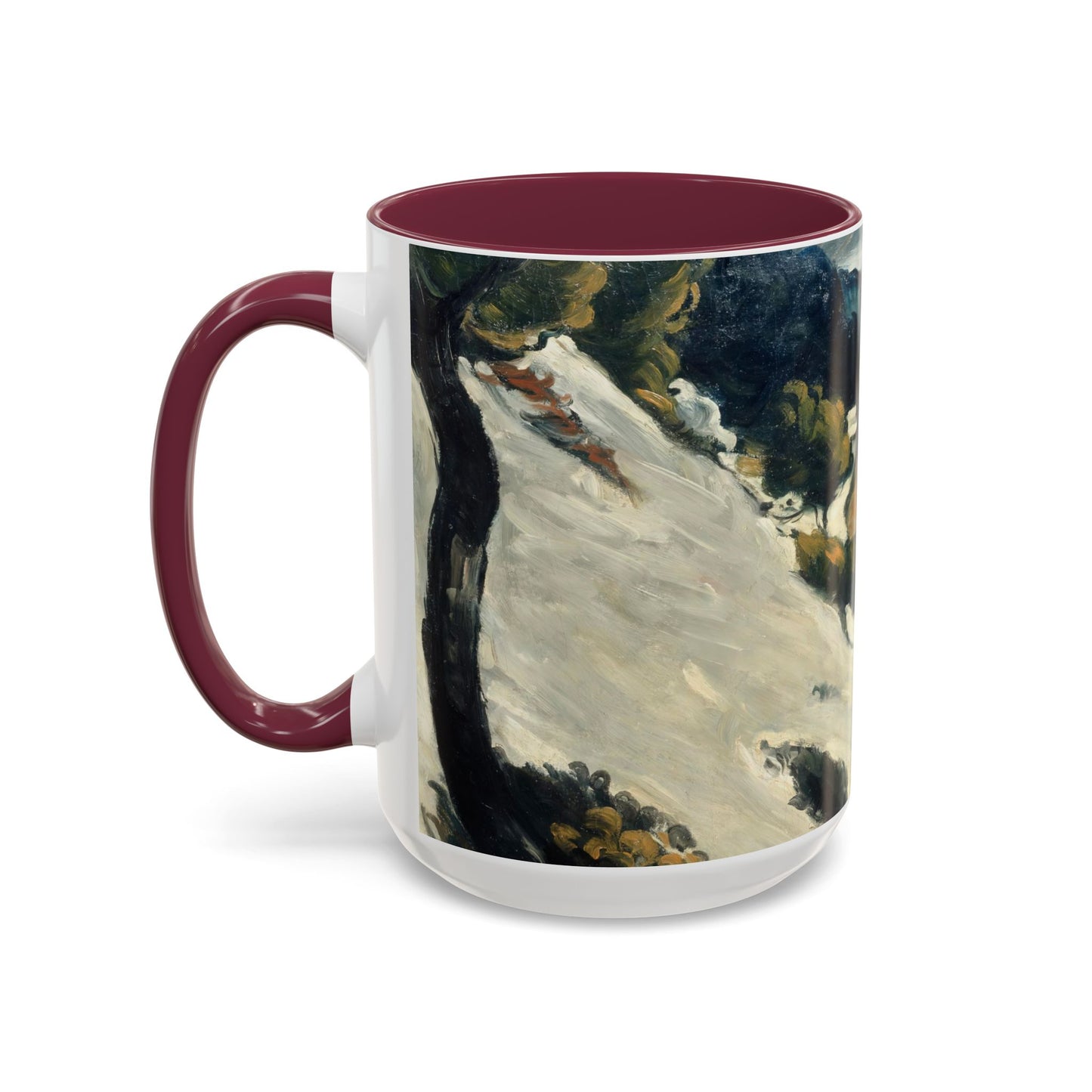Cézanne, Paul - A Modern Olympia (1874) - Colorful Accent Mugs