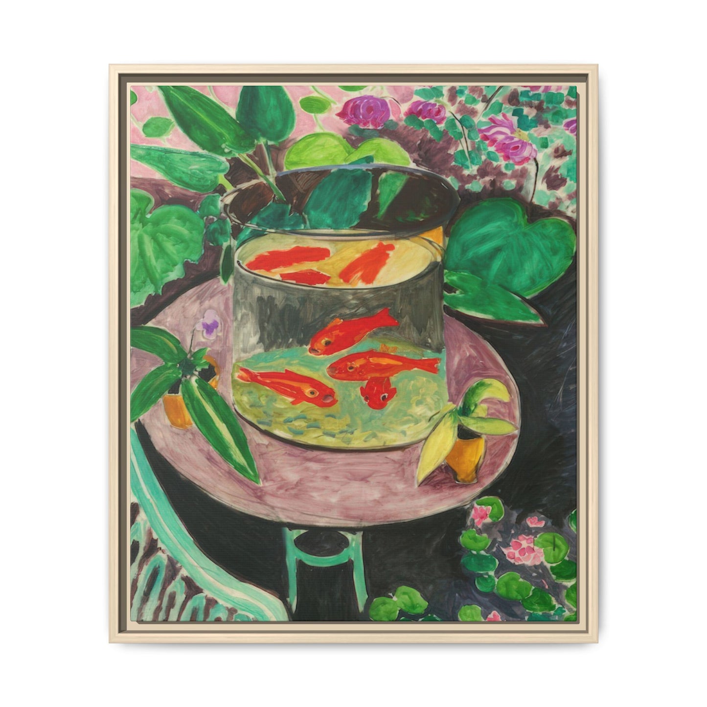 Matisse, Henri - The Goldfish (1912) - Matte Canvas, Framed
