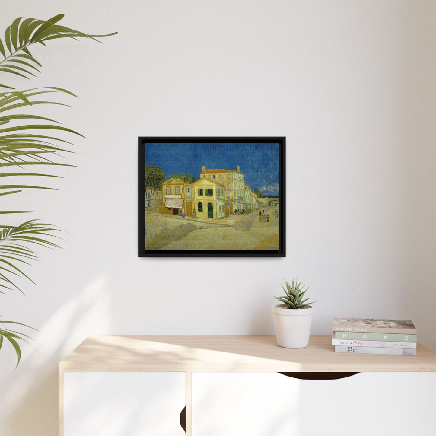 Van Gogh, Vincent - The Yellow House (1888) - Matte Canvas, Framed